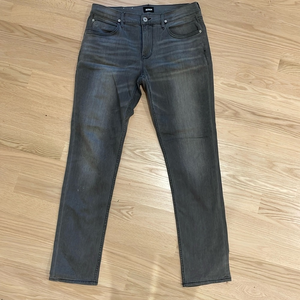 Hudson “Blake” slim straight jeans